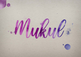 Mukul Watercolor Name DP