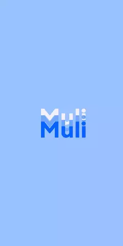 Name DP: Muli