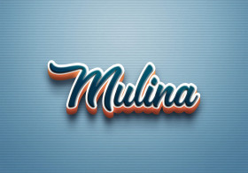 Cursive Name DP: Mulina