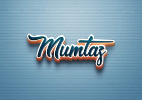 Cursive Name DP: Mumtaz