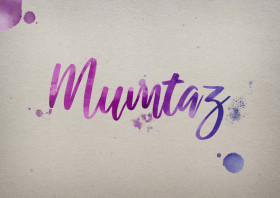 Mumtaz Watercolor Name DP