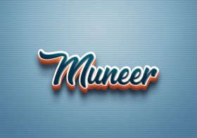 Cursive Name DP: Muneer