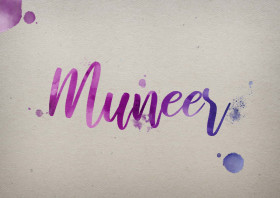 Muneer Watercolor Name DP