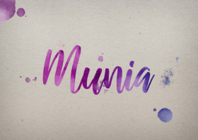 Munia Watercolor Name DP
