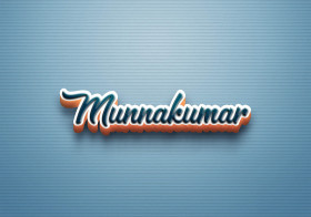 Cursive Name DP: Munnakumar
