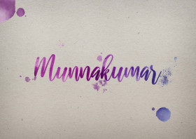 Munnakumar Watercolor Name DP