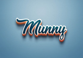 Cursive Name DP: Munny