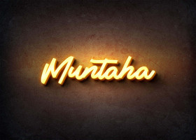 Glow Name Profile Picture for Muntaha
