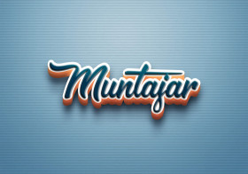 Cursive Name DP: Muntajar