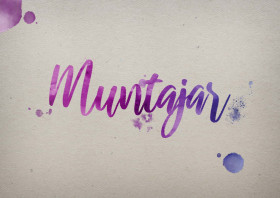 Muntajar Watercolor Name DP