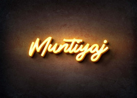 Glow Name Profile Picture for Muntiyaj