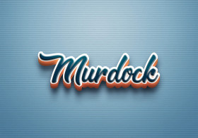 Cursive Name DP: Murdock