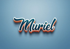 Cursive Name DP: Muriel