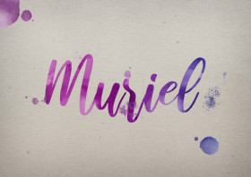 Muriel Watercolor Name DP