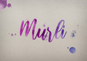 Murli Watercolor Name DP