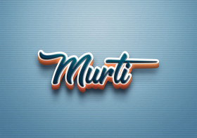 Cursive Name DP: Murti