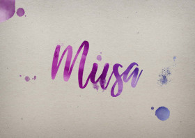 Musa Watercolor Name DP
