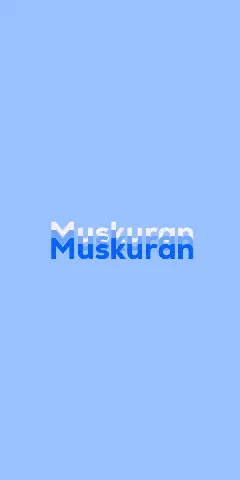 Name DP: Muskuran