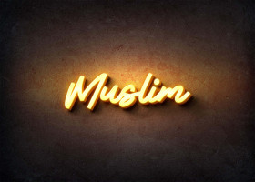 Glow Name Profile Picture for Muslim