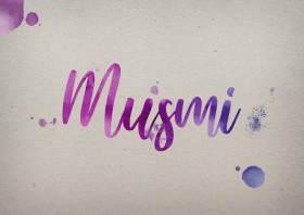 Musmi Watercolor Name DP