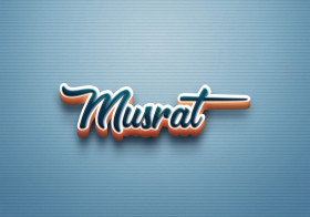 Cursive Name DP: Musrat