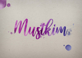 Mustkim Watercolor Name DP
