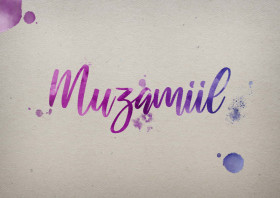 Muzamiil Watercolor Name DP