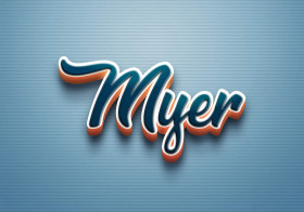 Cursive Name DP: Myer