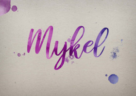 Mykel Watercolor Name DP