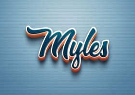Cursive Name DP: Myles