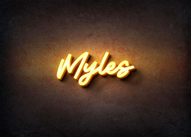 Glow Name Profile Picture for Myles