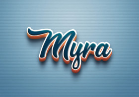 Cursive Name DP: Myra