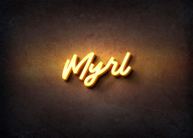 Glow Name Profile Picture for Myrl
