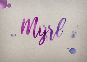 Myrl Watercolor Name DP