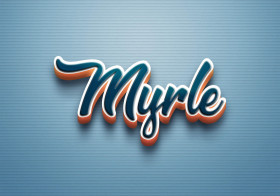 Cursive Name DP: Myrle