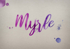 Myrle Watercolor Name DP