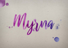 Myrna Watercolor Name DP