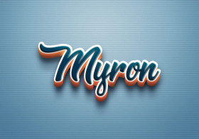 Cursive Name DP: Myron