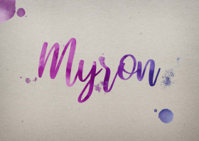Myron Watercolor Name DP