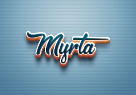 Cursive Name DP: Myrta