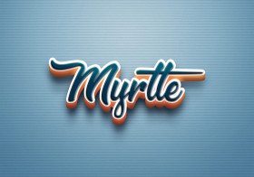 Cursive Name DP: Myrtle