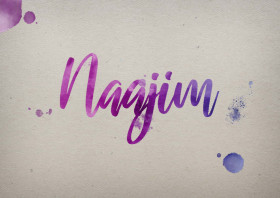 Naajim Watercolor Name DP