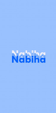 Name DP: Nabiha