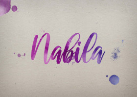 Nabila Watercolor Name DP