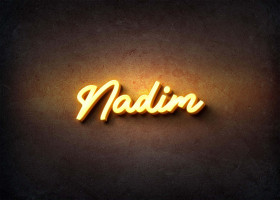 Glow Name Profile Picture for Nadim