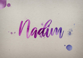 Nadim Watercolor Name DP