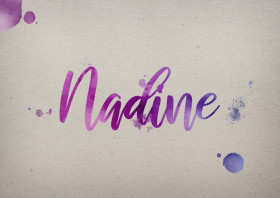 Nadine Watercolor Name DP