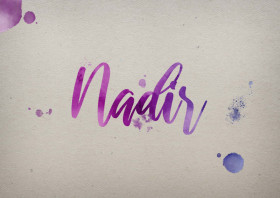 Nadir Watercolor Name DP