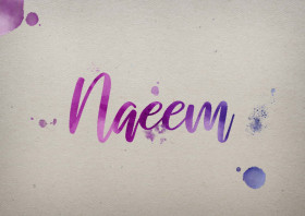 Naeem Watercolor Name DP
