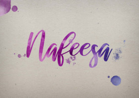 Nafeesa Watercolor Name DP